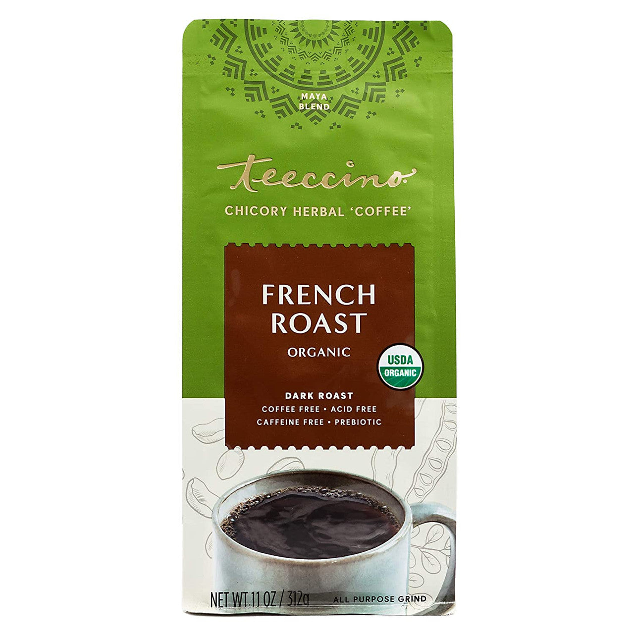 Teeccino Maya Caff Herbal Coffee (6x11 Oz)