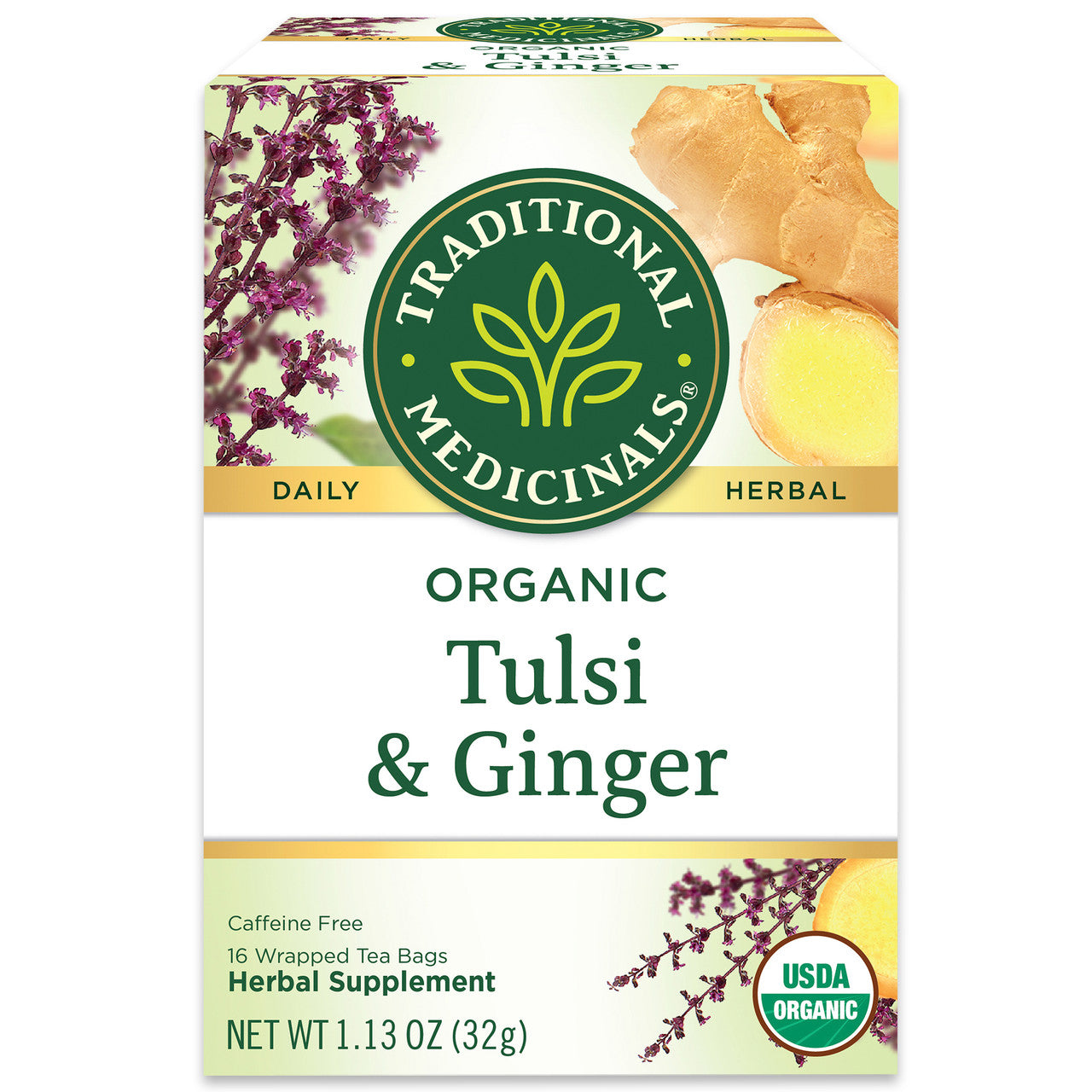 Traditional Medicinals Tulsi With Ginger (6x16 BAG )