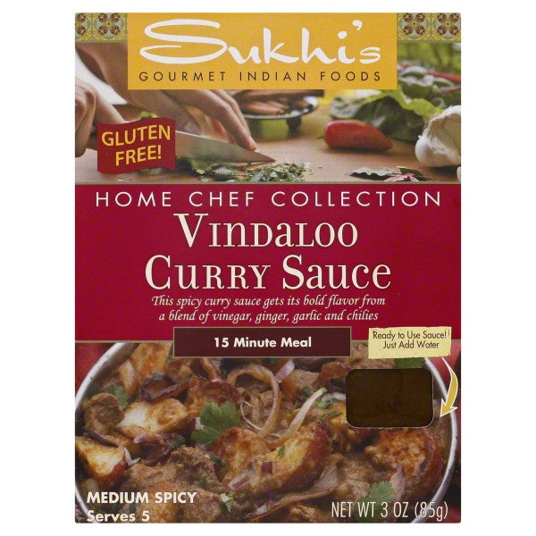 SUKHIS VINDALOO SAUCE ( 6 X 3 OZ )