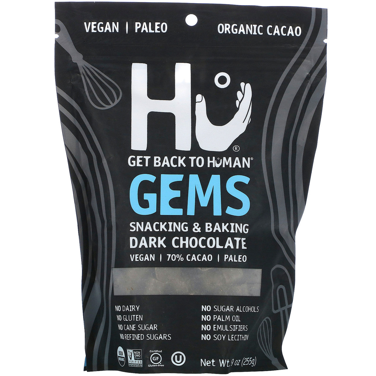 OG1 HU GEMS CHOC SNK/BKN ( 6 X 9 OZ )