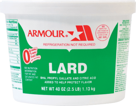 ARMOUR LARD TUBS ( 12 X 2.5 LB )