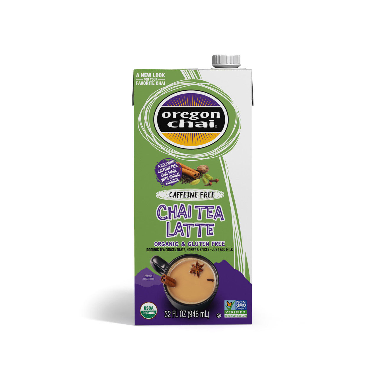 Oregon Chai Chai Conc Herbal Decaf (6x32 Oz)