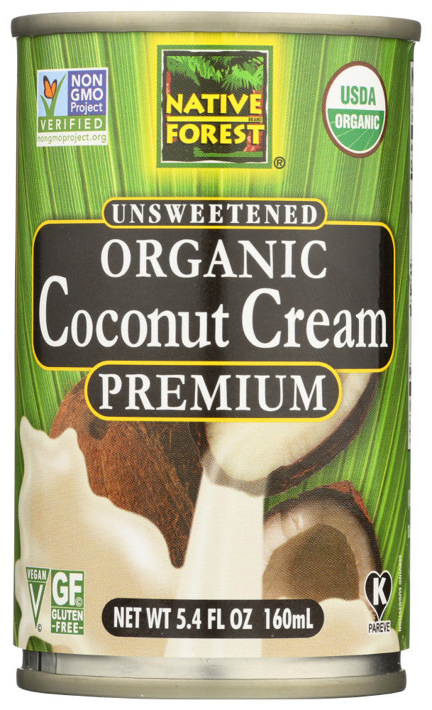 Native Forest Organic Premium Coconut Cream Unsweetened (12x5.4 OZ)