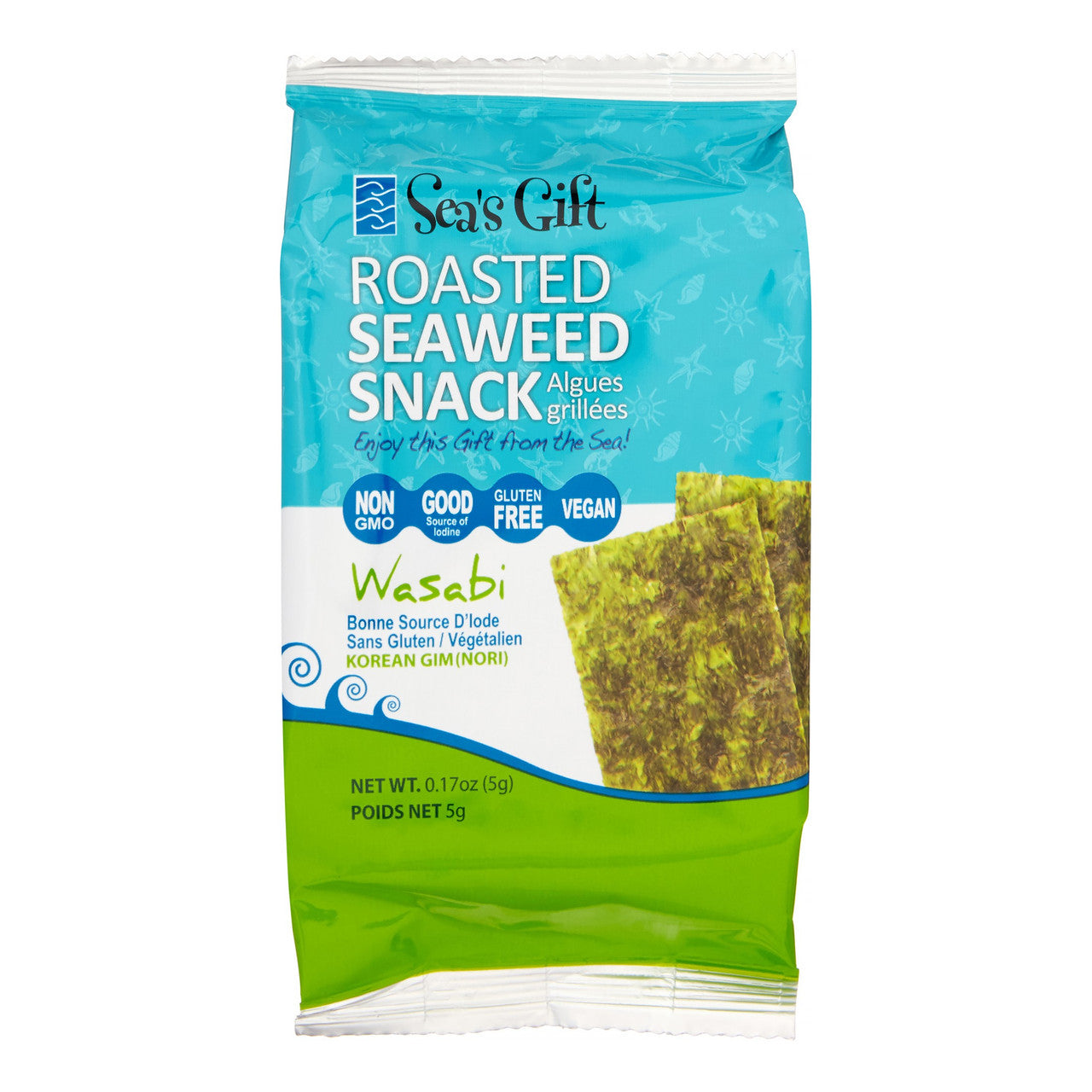 Sea's Gift Seaweed, Roasted Wasabi (24x.17 Oz)