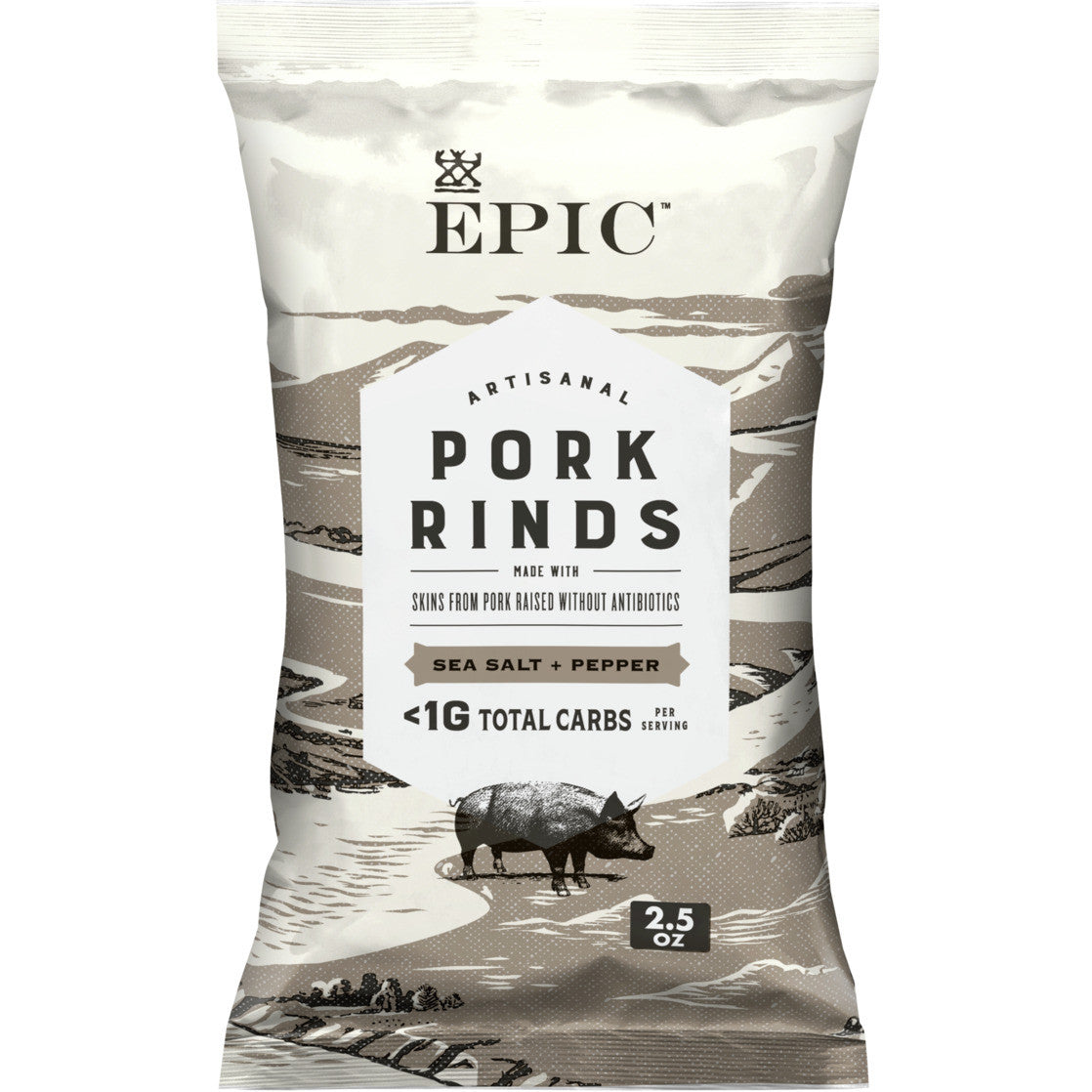EPIC PORK RINDS SSLT PPR ( 12 X 2.5 OZ )