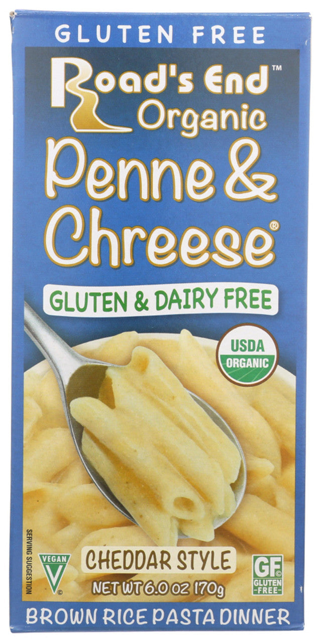 Road's End Organics Org Brown Rice Penne & Chreese Gluten Free (12x6 Oz)
