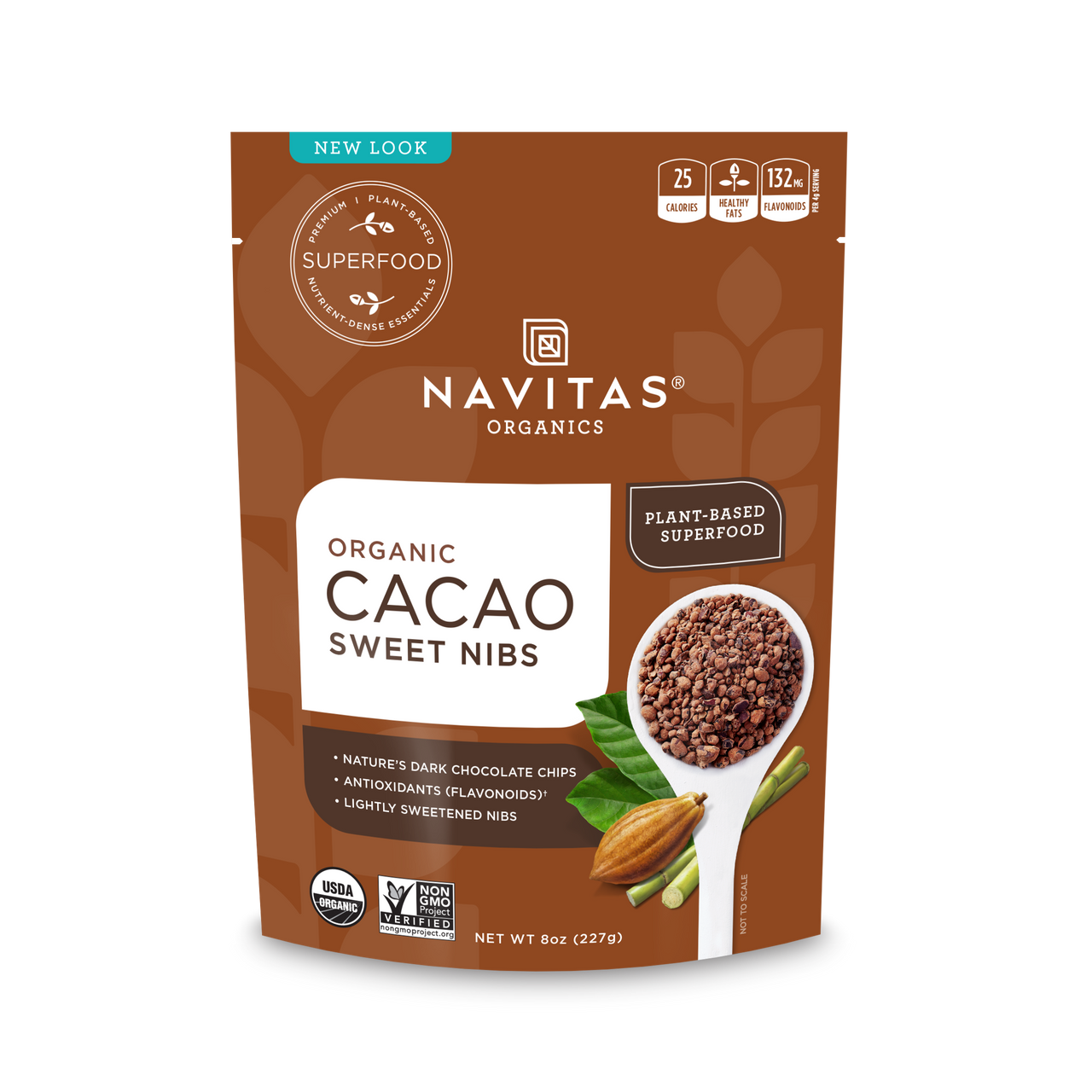 OG1 NAV CACAO NIBS SWTND ( 6 X 8 OZ )