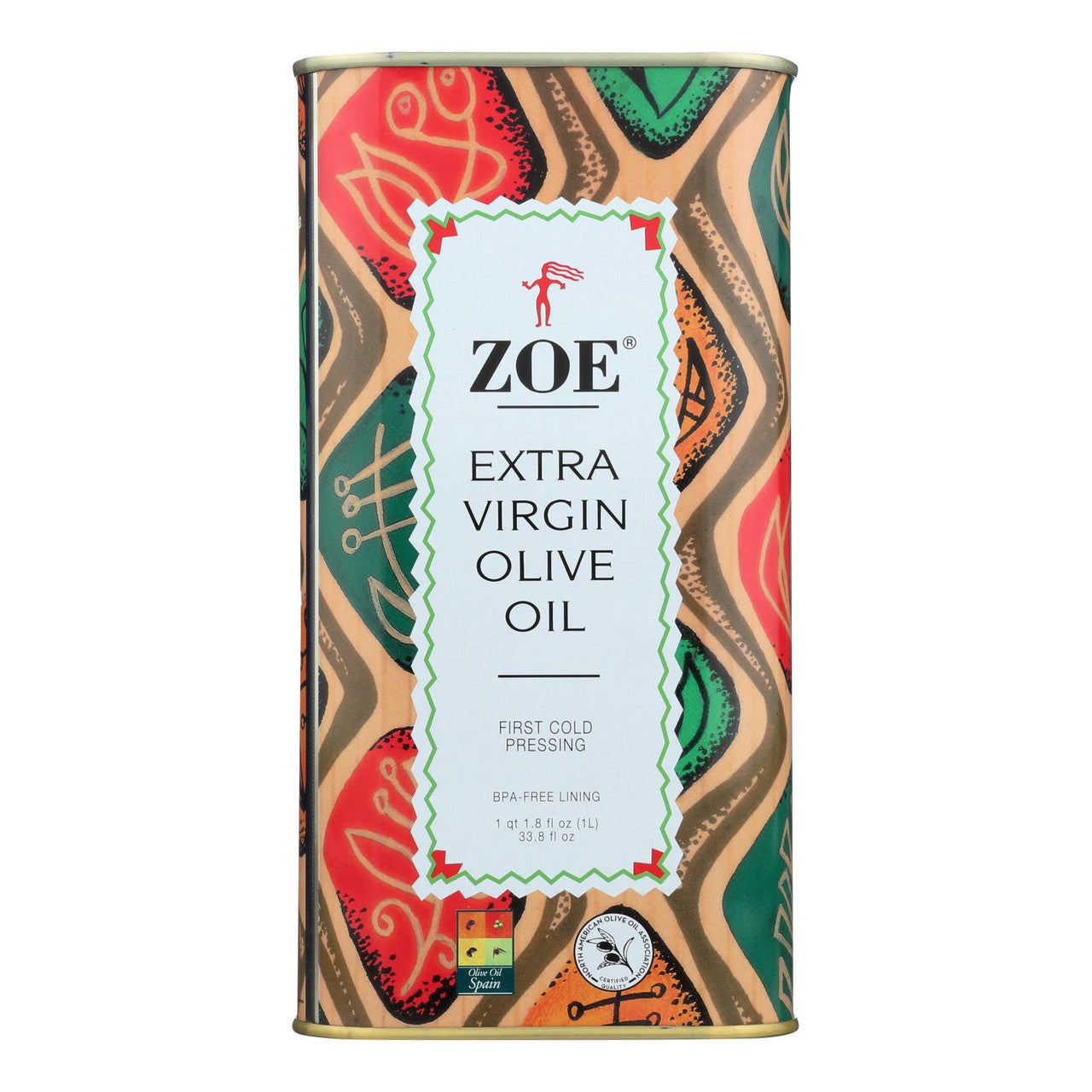ZOE EXTRA VIRGIN OLV OIL ( 6 X 1 LTR )