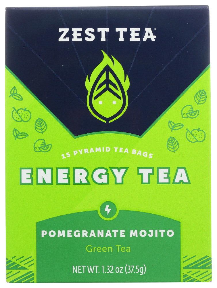 ZEST TEA BOX GRN POM MJT ( 6 X 1.32 OZ )