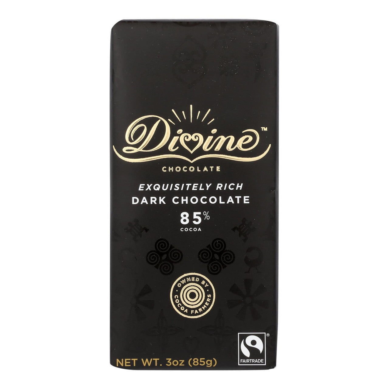 DIVINE 85% DRK CHOCOLATE ( 12 X 3 OZ )