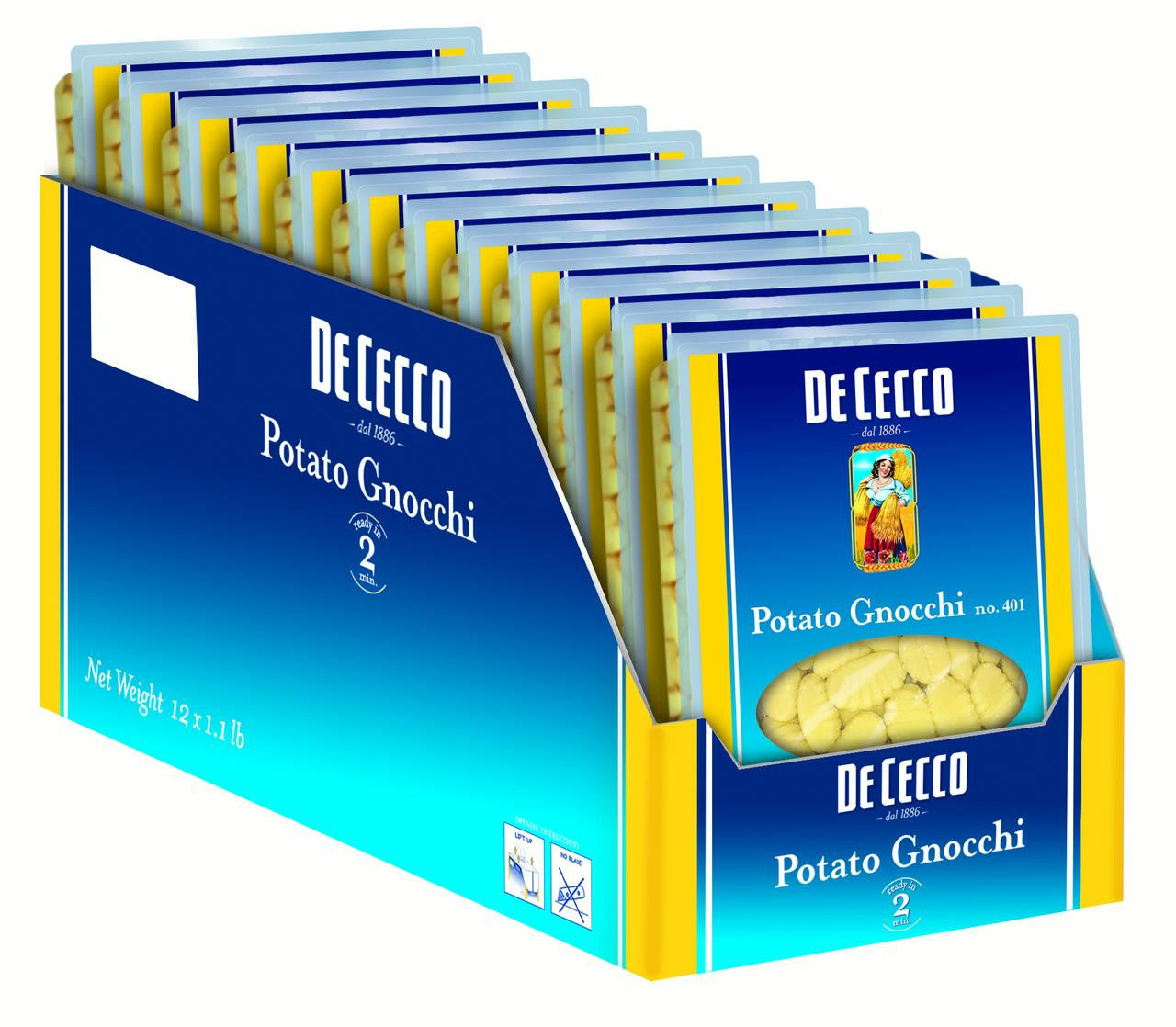 DECECCO POTATO GNOCCHI ( 12 X 17.5 OZ )