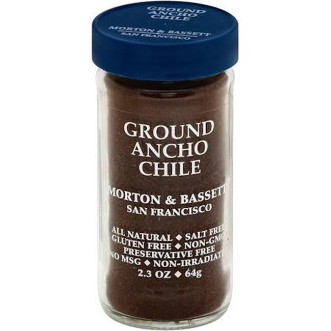MORTON ANCHO CHILI PWDR ( 3 X 2.3 OZ )