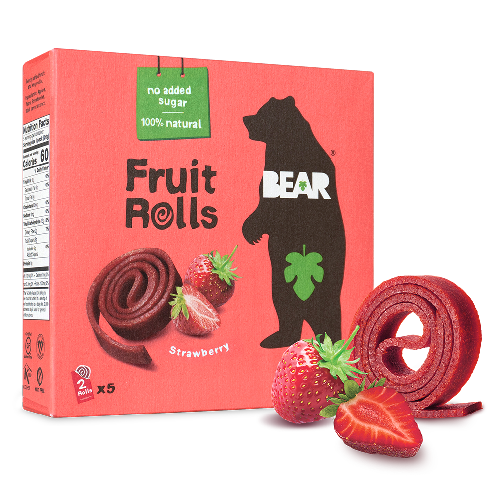 BEAR REAL FRT YOYO STWBR ( 6 X 3.5 OZ )