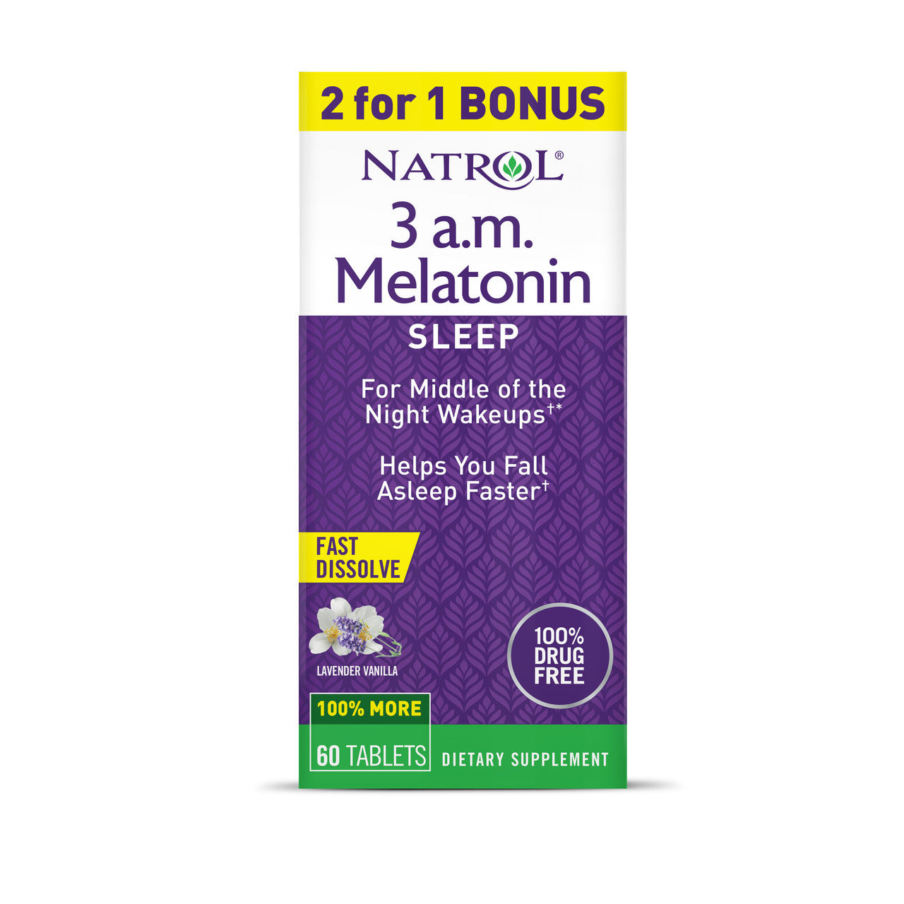 NTRL MELATONIN 3.A.M BNS ( 1 X 60 TAB )
