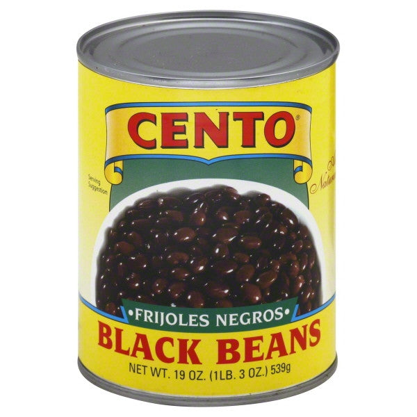CENTO BLACK BEANS ( 12 X 19 OZ )