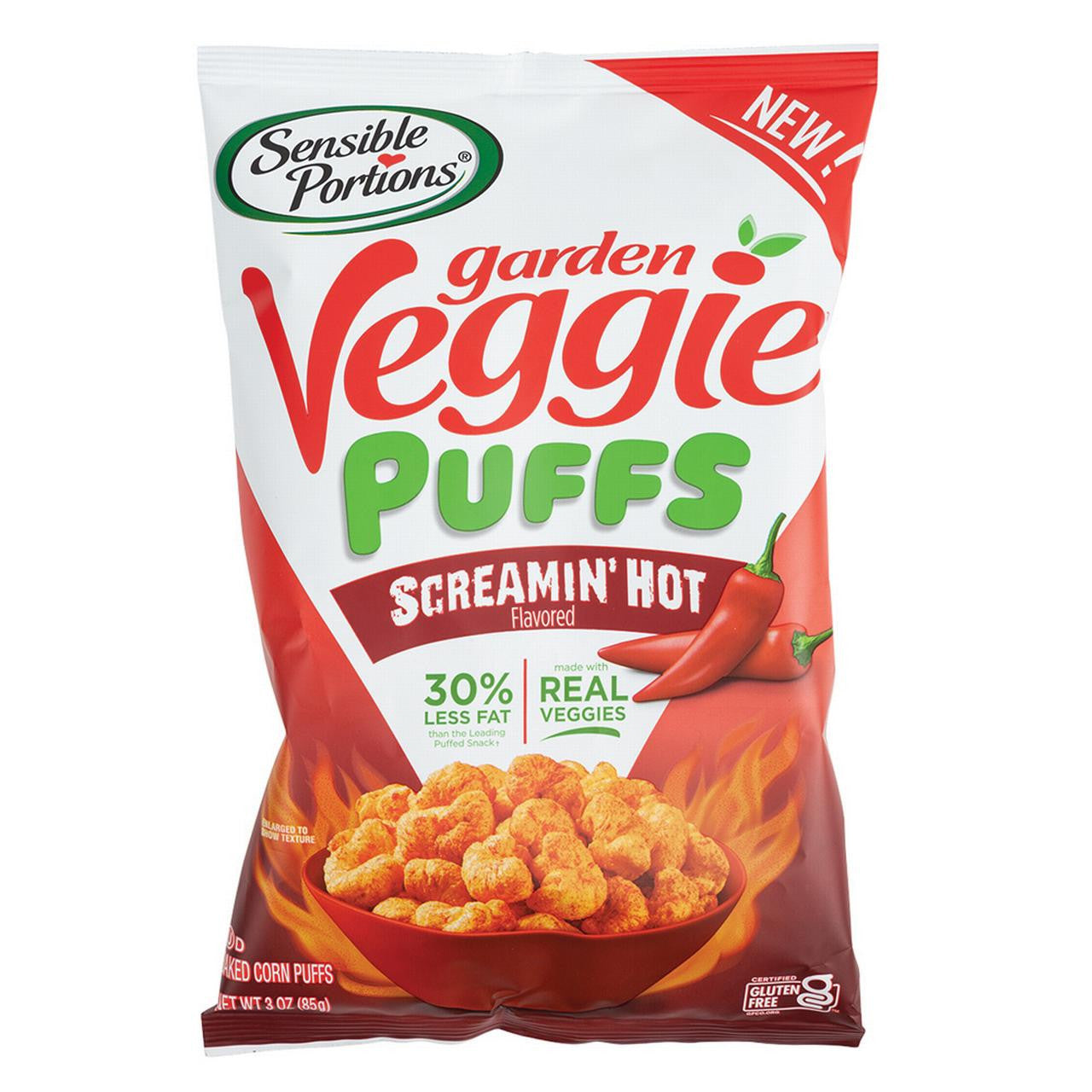 S P VEG PUFF SCREAMN HOT ( 6 X 3 OZ )