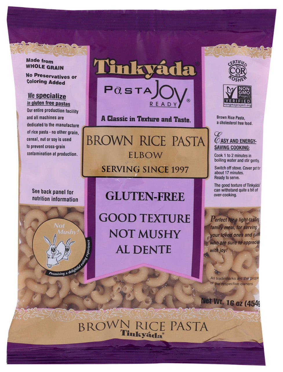 TINKY BROWN RICE ELBOWS ( 12 X 16 OZ )