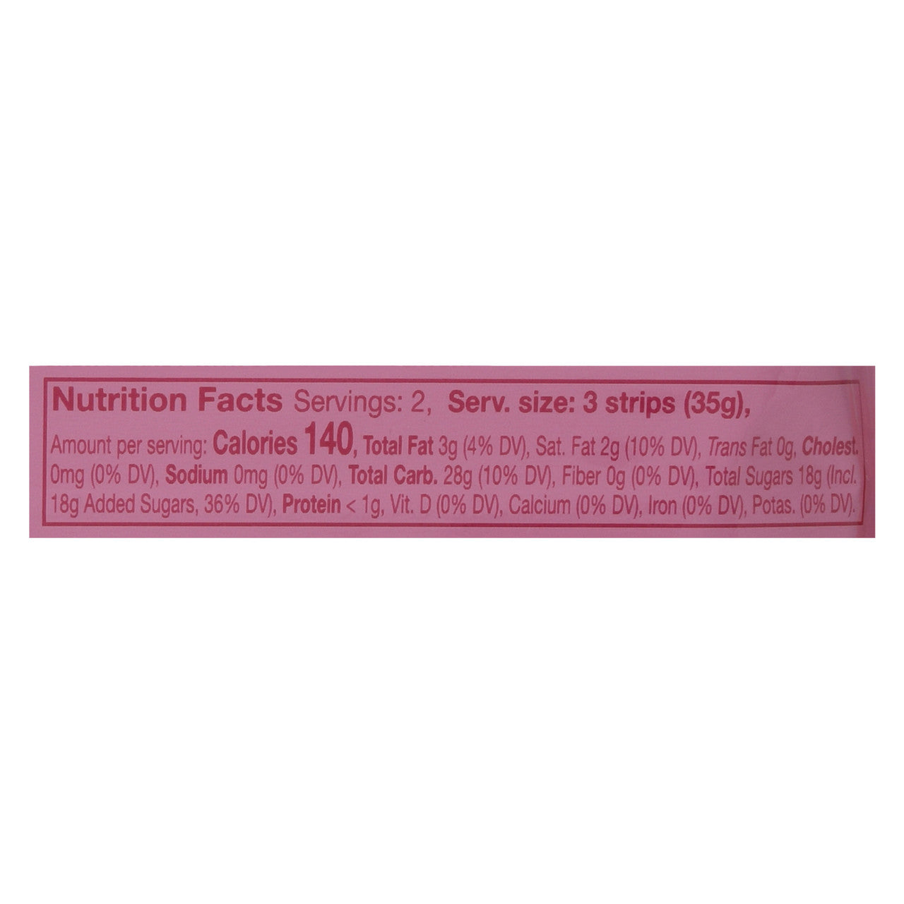 FRITT STRAWBERRY PACK ( 10 X 2.5 OZ )