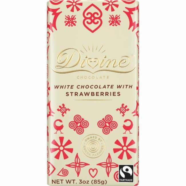 DIVINE WHT CHOC STRAW BR ( 12 X 3 OZ )