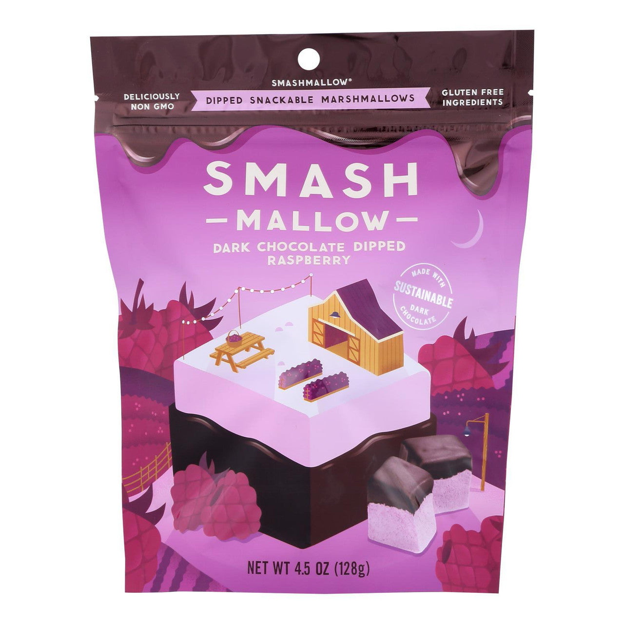 SMASHMLW DRK CHOC RASPBR ( 10 X 4.5 OZ )