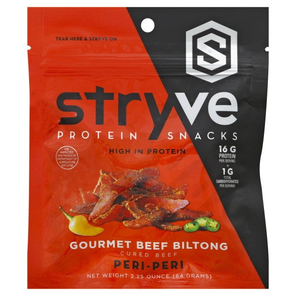 STRV BEEF BILTONG PRIPRI ( 12 X 2.25 OZ )
