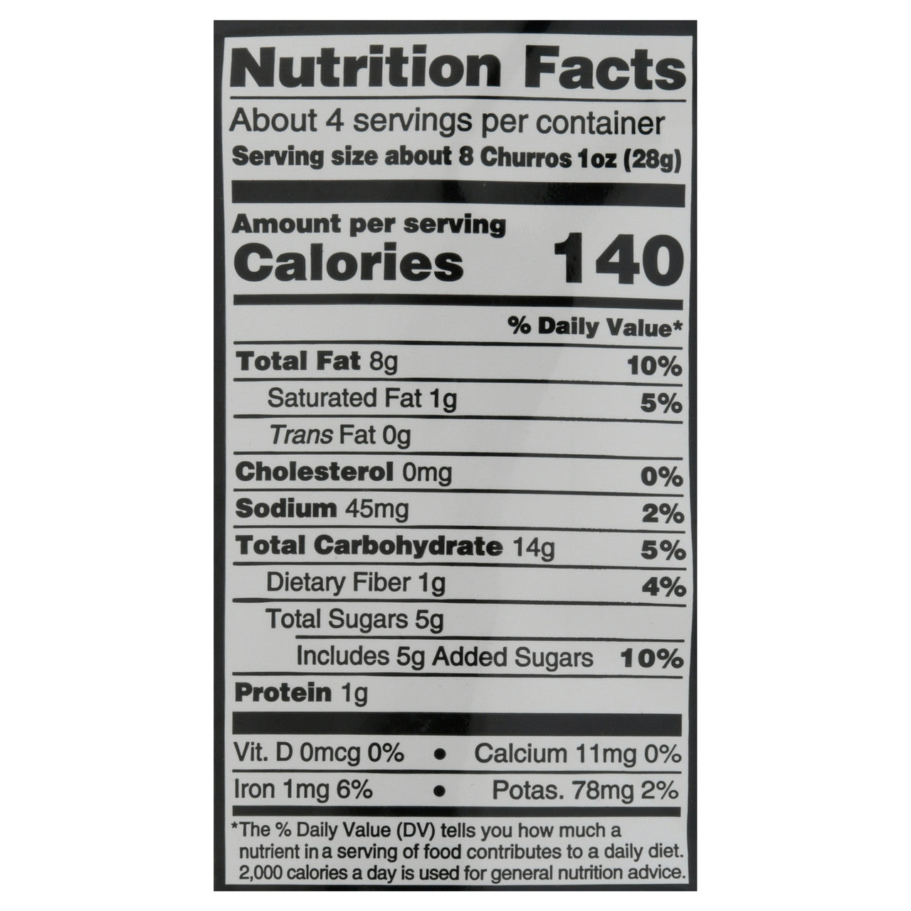DCRAVE CHURROS ORGL CINM ( 6 X 4 OZ )