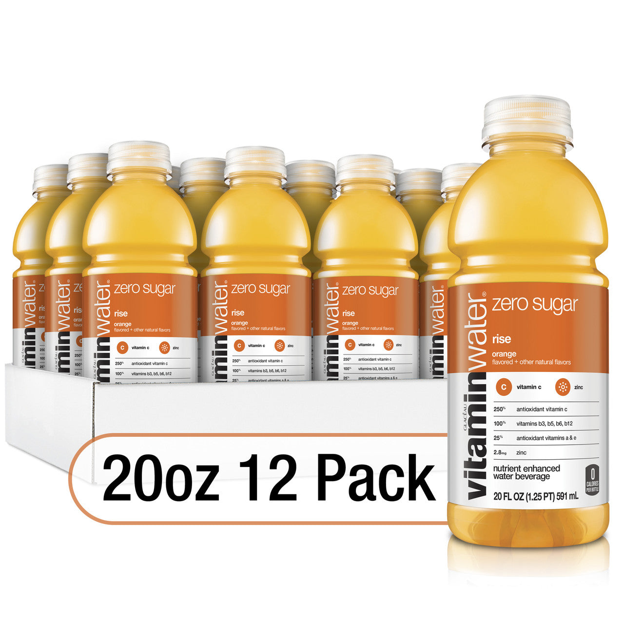 GLC VIT WATER ZERO RISE ( 12 X 20 OZ )