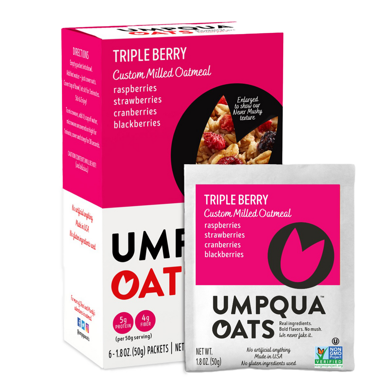UMPQ OATS TRP BERRY PCKT ( 8 X 10.6 OZ )