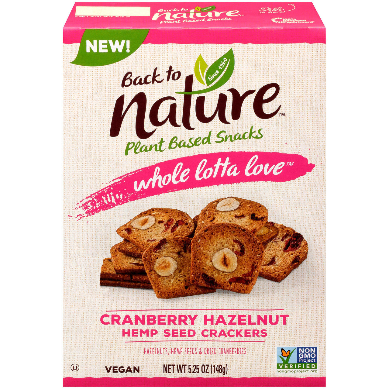 BTN CRNBRY HZLNT CRCKRS ( 6 X 5.25 OZ )