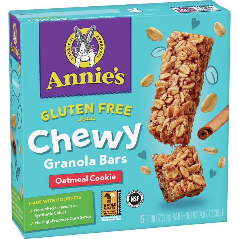 Annie's Chewy Gluten Free Granola Bars Oatmeal Cookie (12x5 PK )