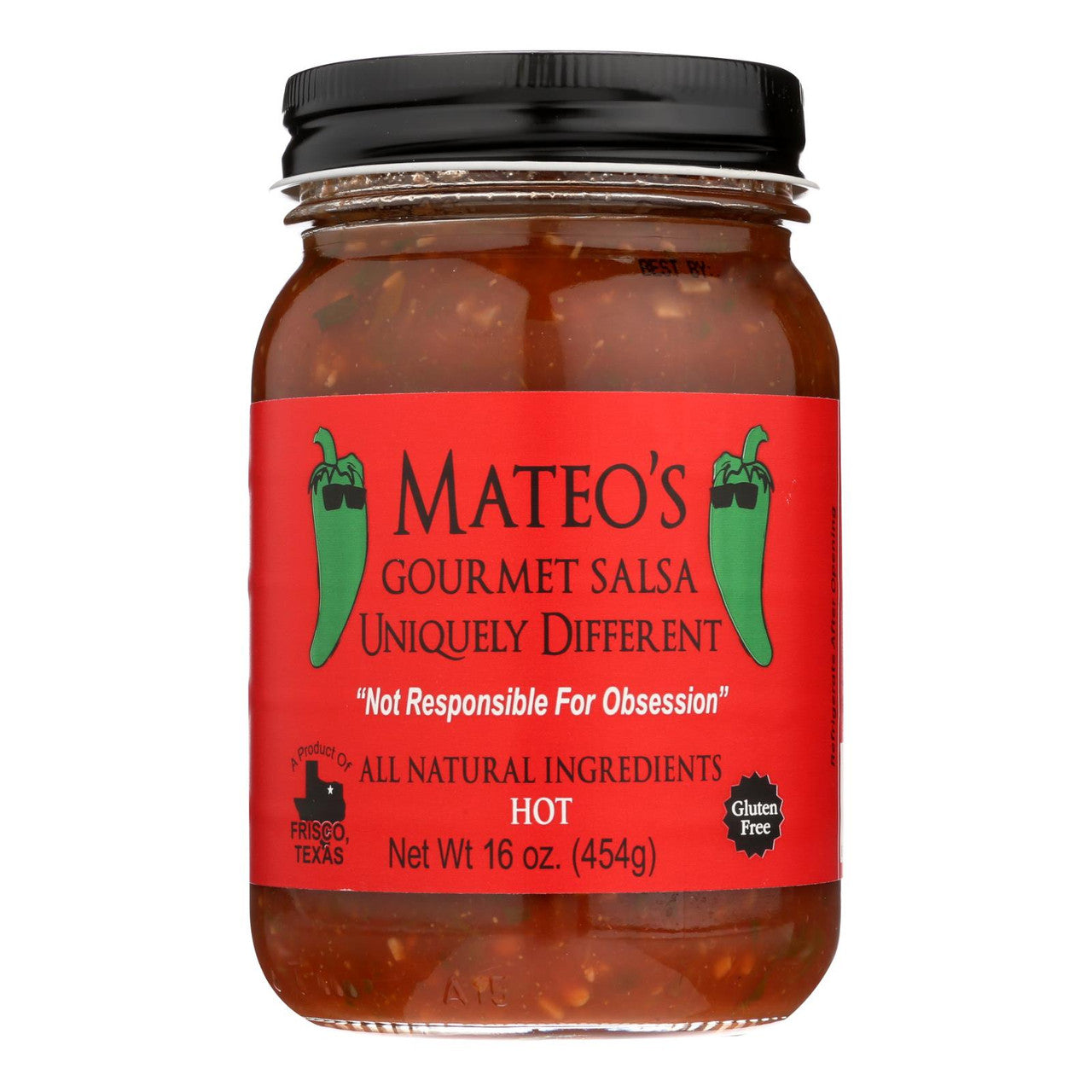 MATEO GRMT SALSA HOT ( 6 X 16 OZ )