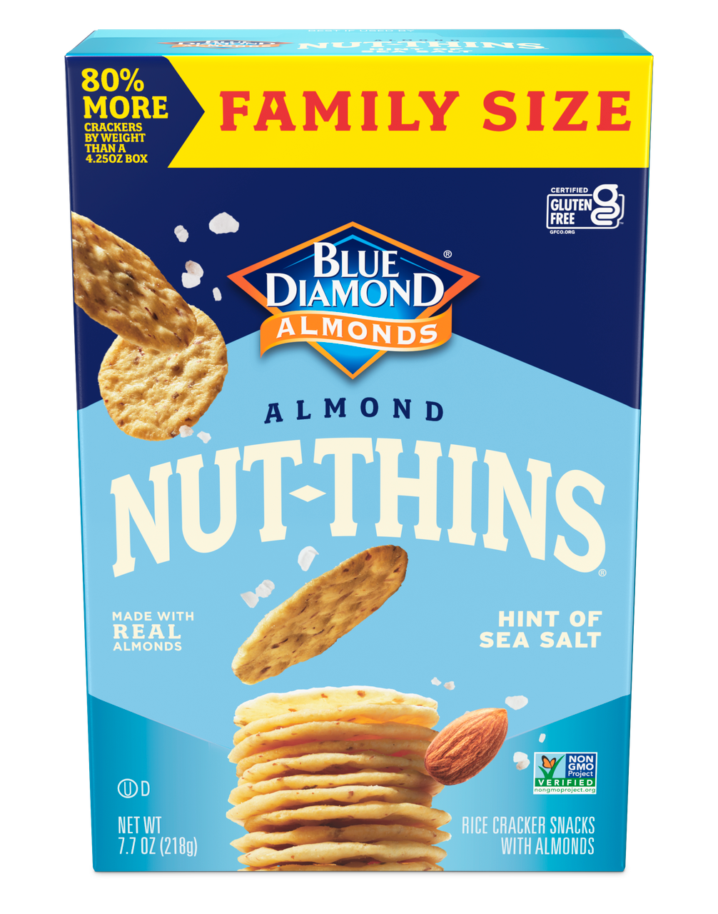 BL DMND NUT THIN SEA SLT ( 6 X 7.7 OZ )