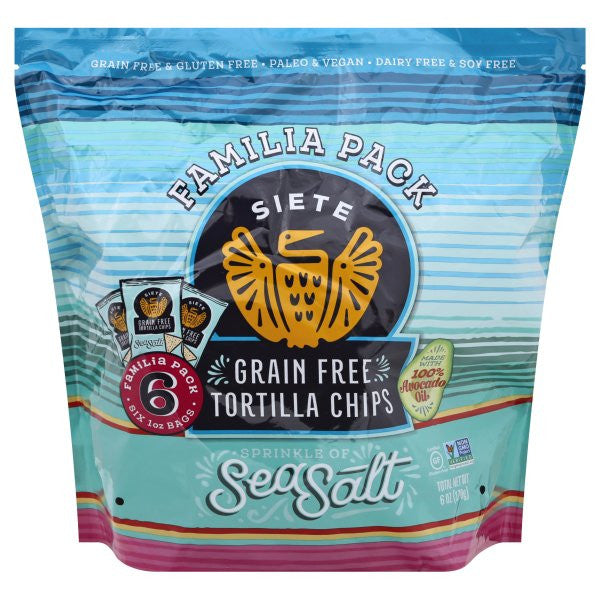 SIETE TORT CHPS SEA SALT ( 6 X 6 CT )