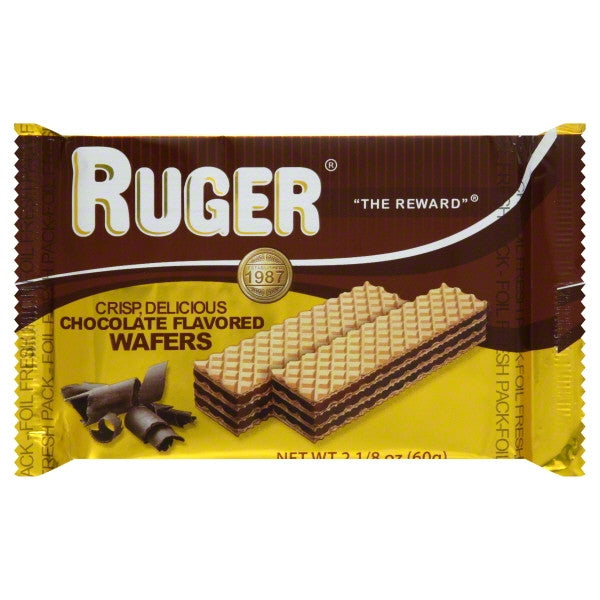 RUGER WAFER CHOCOLATE ( 12 X 2.12 OZ )