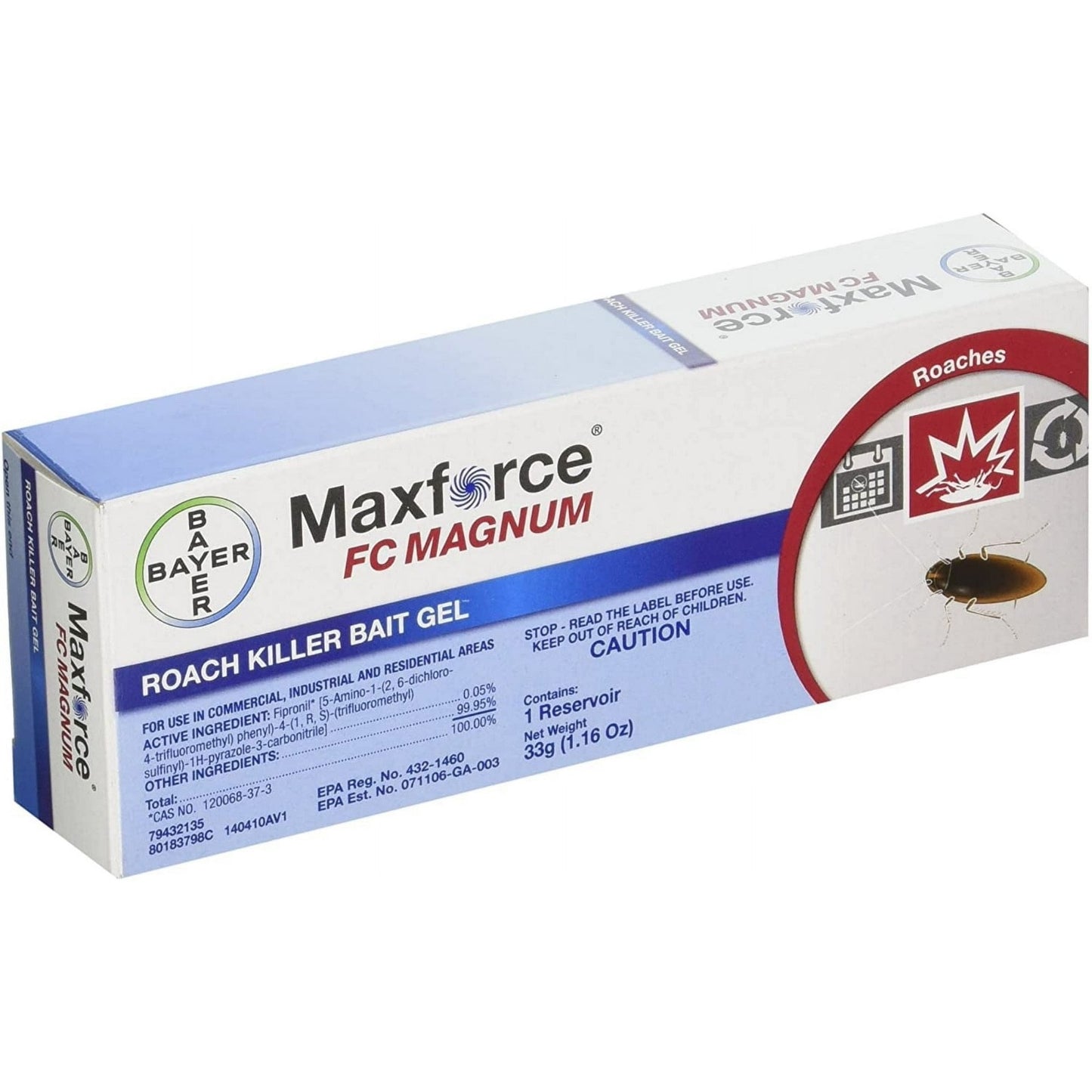 Maxforce FC Select Roach Killer Gel Bait 4 Tubes x 30g - Pro Grade Pest Control