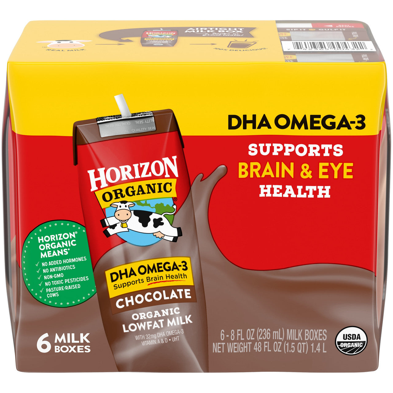 OG2 HORIZ 1% CHOC DHAMLK ( 3 X 6 PACK )