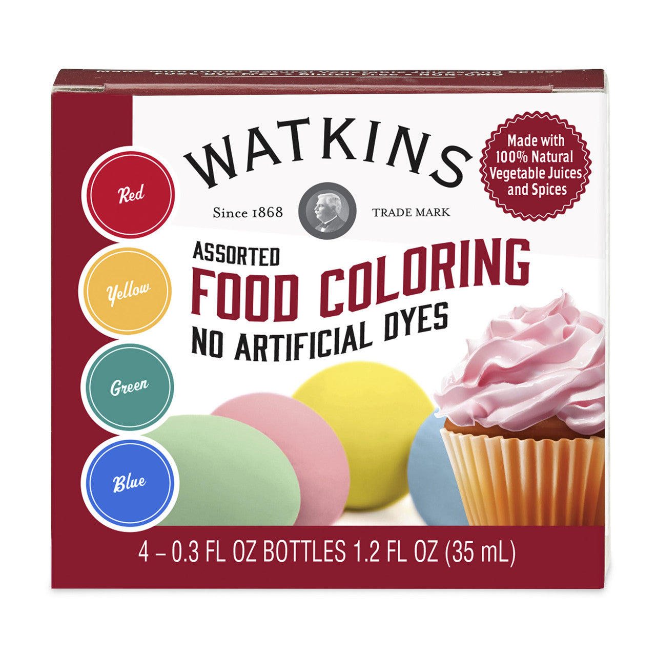 WTKINS FOOD COLORING AST ( 6 X 4 CT )