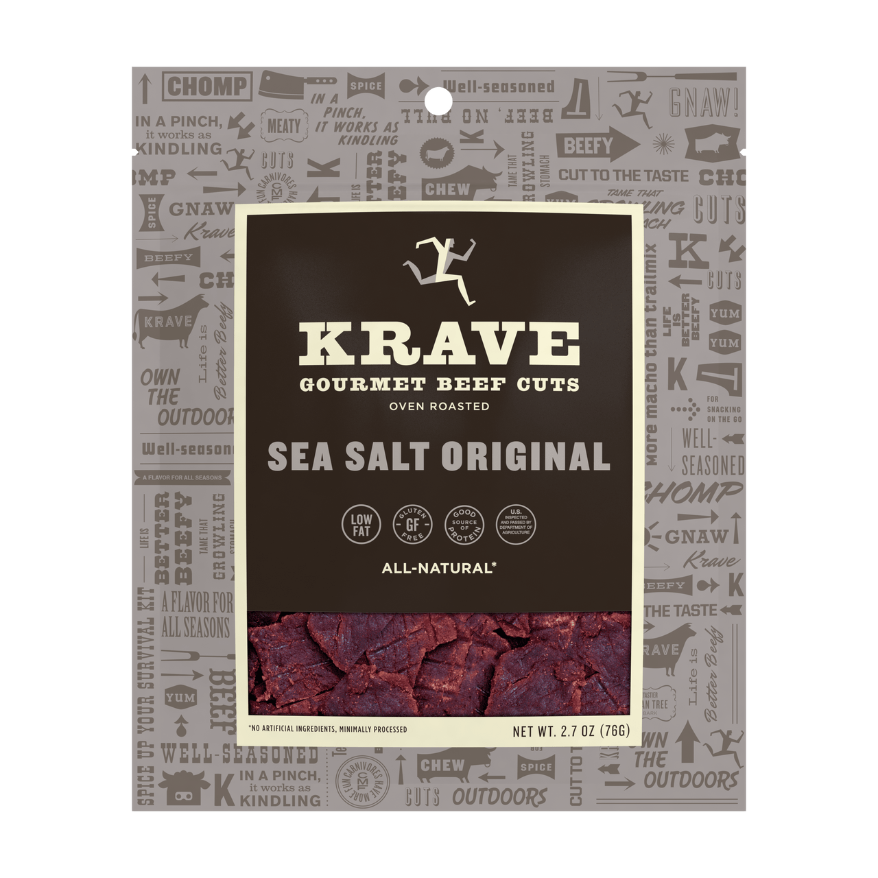 KRAVE BEEF JRKY SEA SALT ( 8 X 2.7 OZ )
