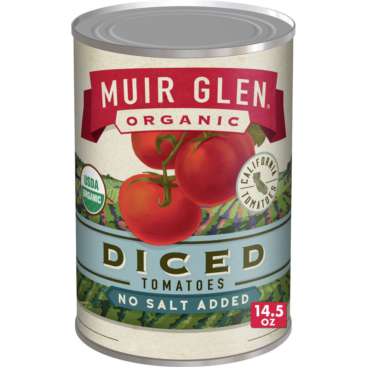 Muir Glen Diced Tomato No Salt (12x14.5 Oz)