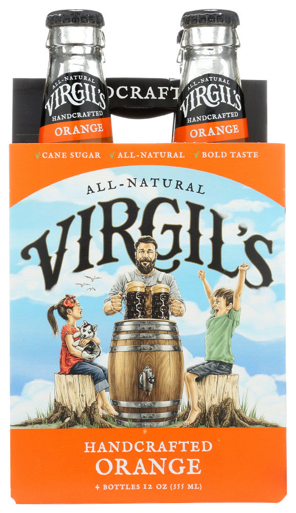 VIRGILS ORNG CREAM SODA ( 6 X 4 PACK )