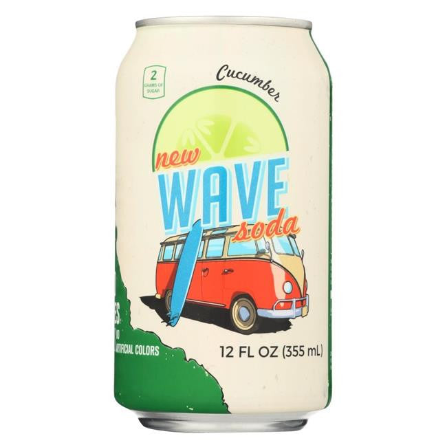 WAVE CUCUMBER SODA ( 12 X 12 OZ )
