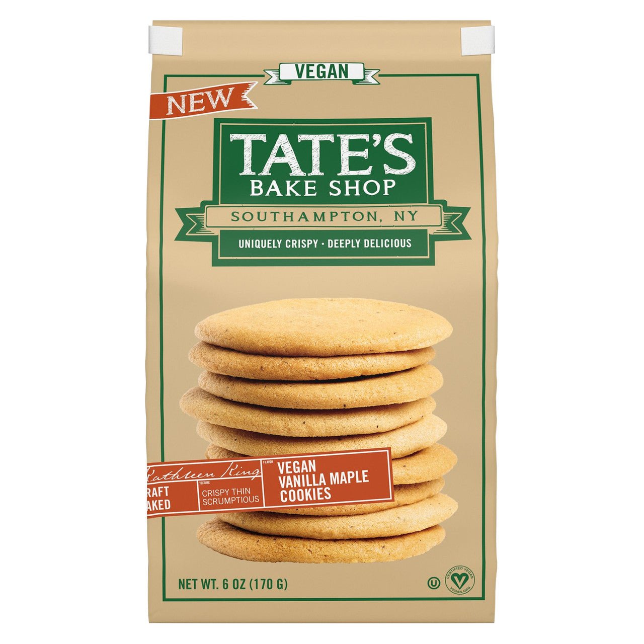 TATE VEGAN VAN MAPL CKIE ( 12 X 6 OZ )