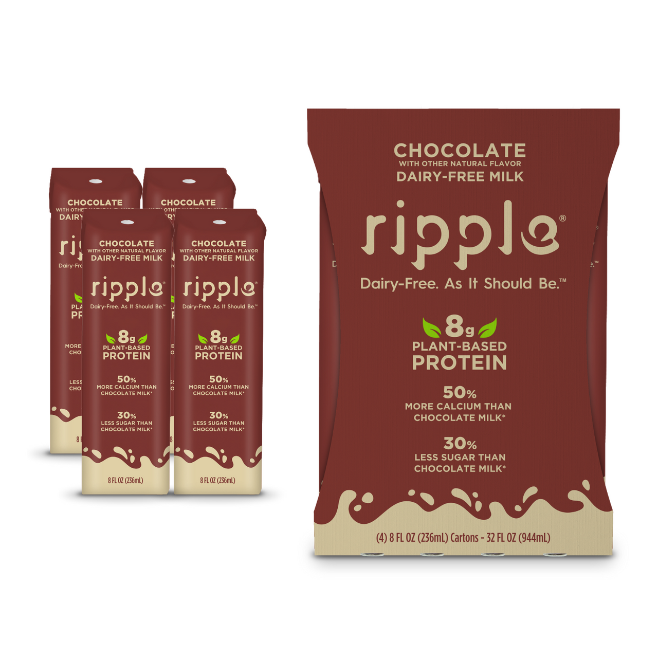 RIPLLE ASEP CHOC MILK DF ( 4 X 4 PK )