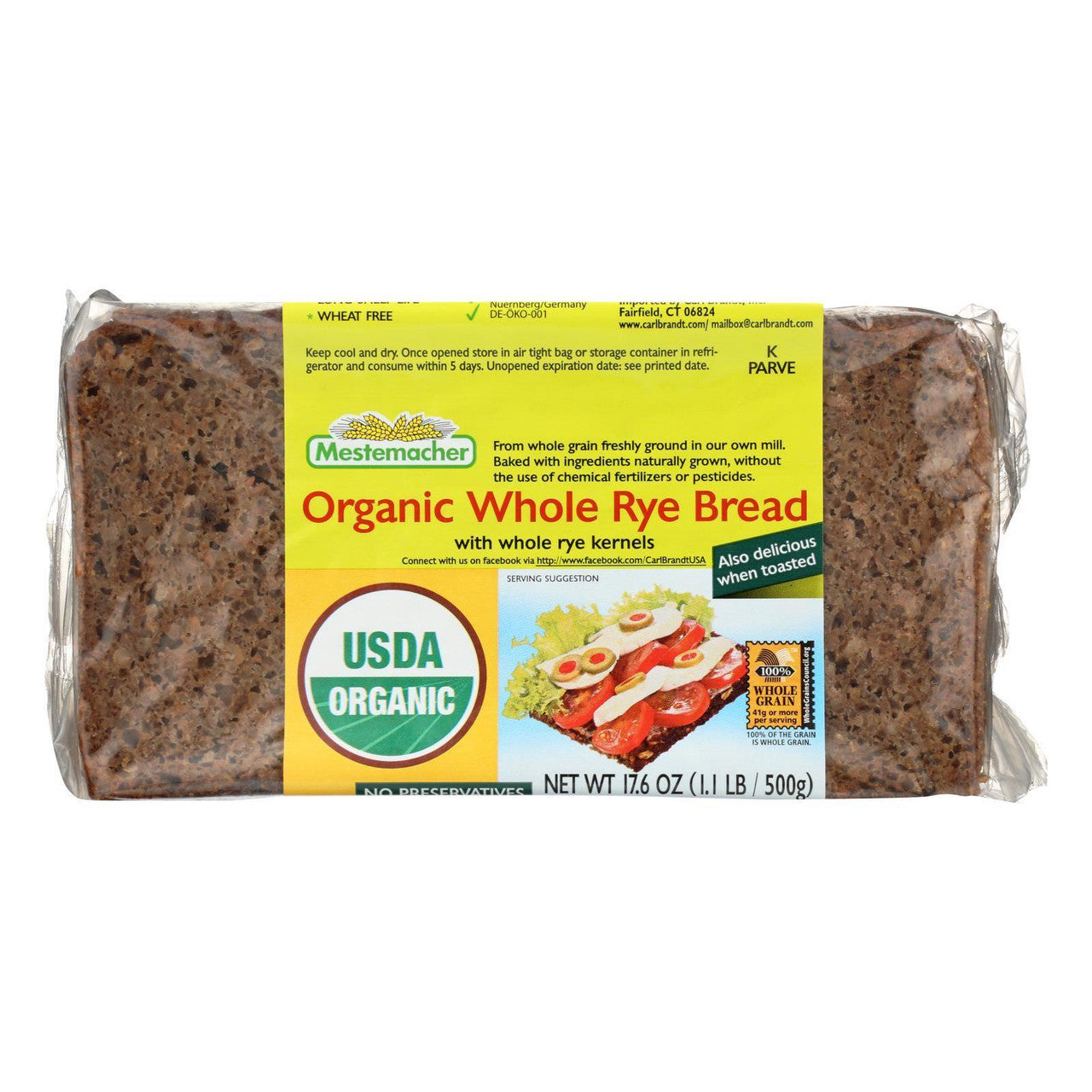 OG2 MEST WHOLE RYE BRD ( 12 X 17.6 OZ )