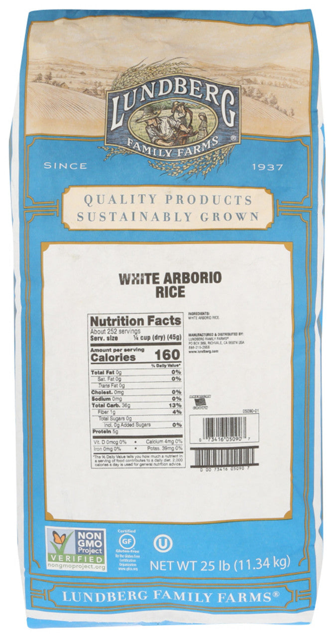 Lundberg Arborio Rice Whi (1x25LB )