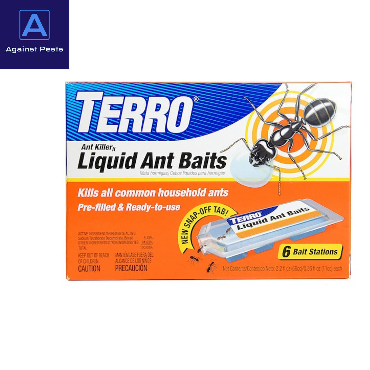 TERRO Ant Killer Liquid 6-Pack – Ant Bait Stations | Fast Ant Control