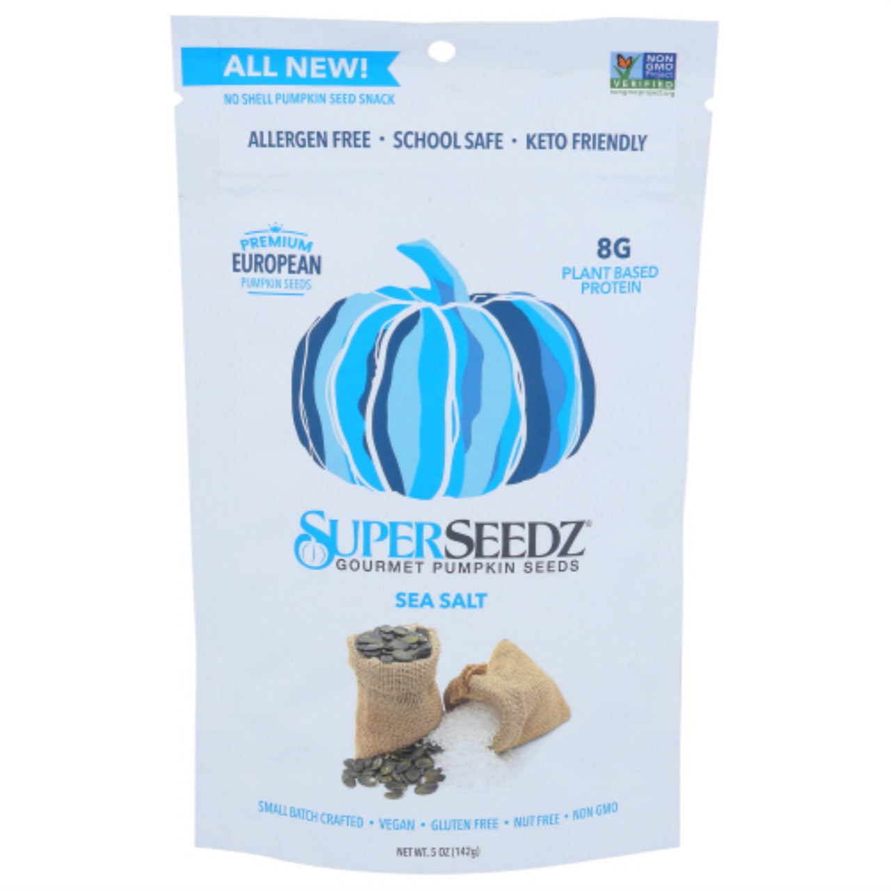 SuperSeedz Gourmet Pumpkin Seeds Sea Salt (6x5 OZ)