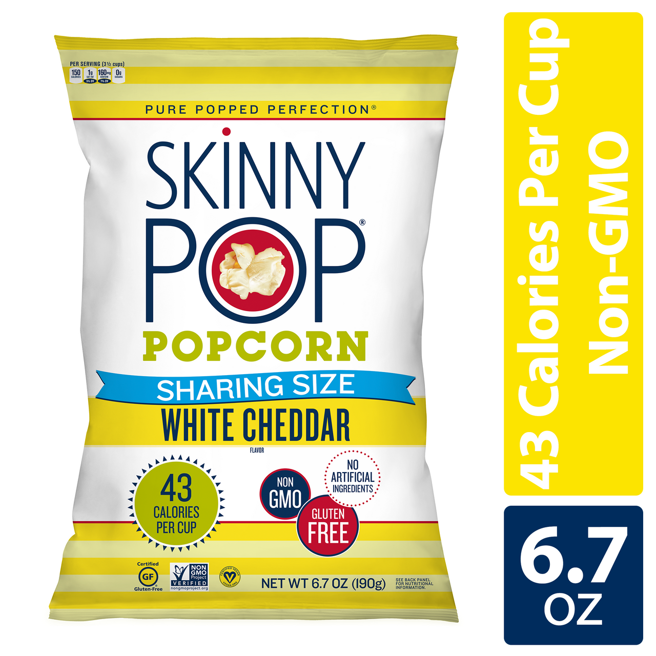 SKNYPOP SHARE WHITE CHED ( 3 X 6.7 OZ   )