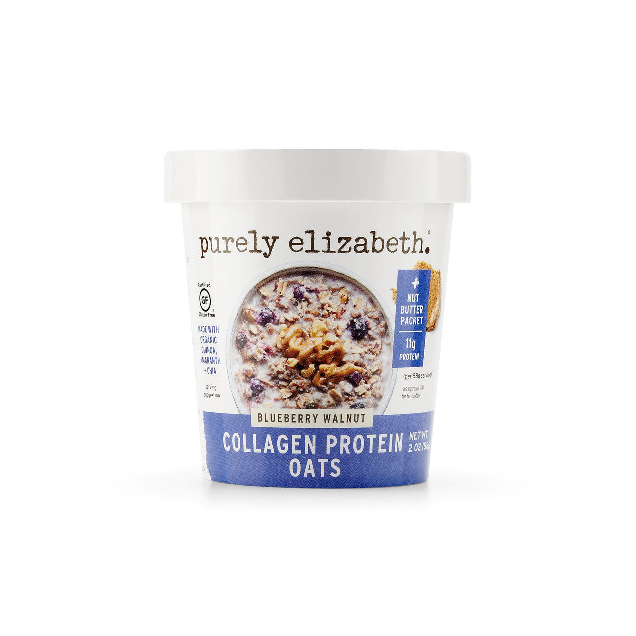 PL OAT CUP BLUBRRY WLNUT ( 12 X 2 OZ   )