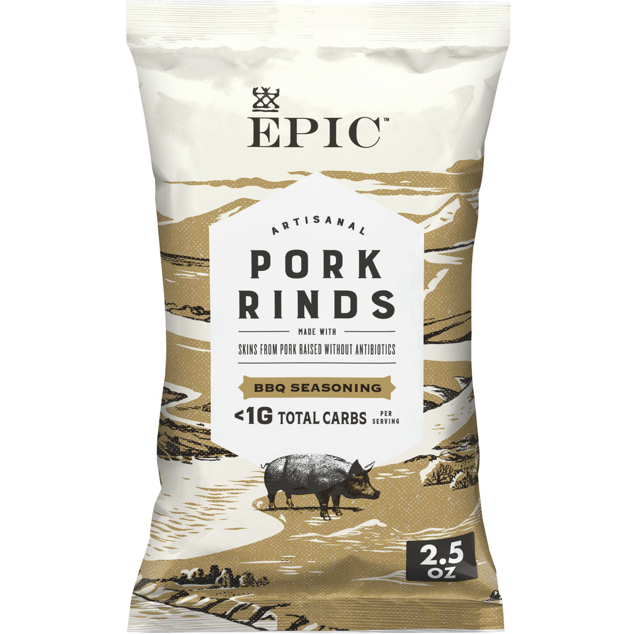 EPIC PORK RINDS TEX BBQ ( 12 X 2.5 OZ   )